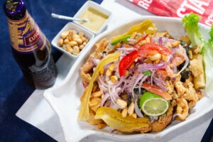 Jalea con Cuzqueña de quinoa