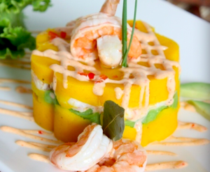 CAUSA RELLENA DE LANGOSTINOS